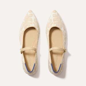 Rothy's The Point Mary Jane II - White Chantilly Size 7